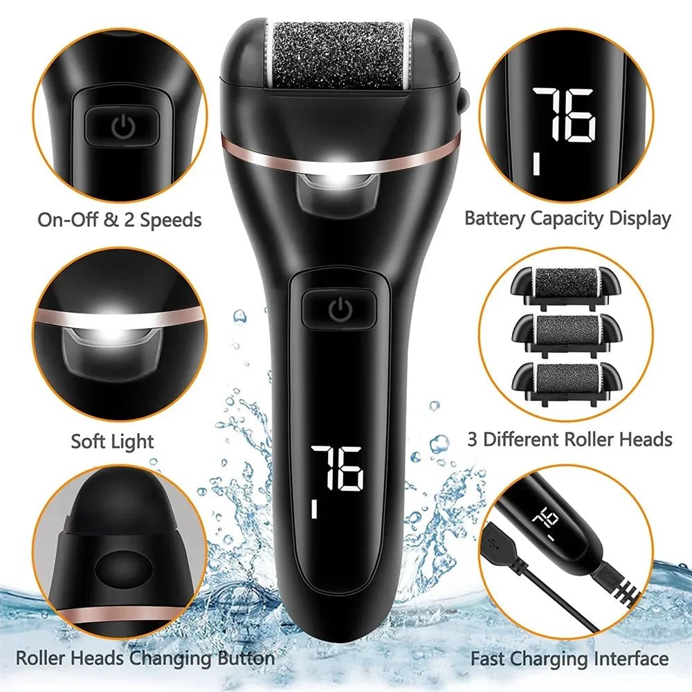 Foot care tool Skin Callus Remover Electric Grinding Pedicure Tools Foot Sandpaper File, electric foot file to remove calluses