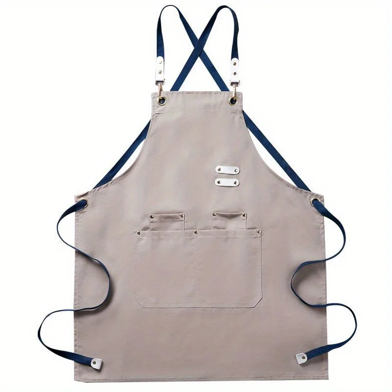 Aprons for Men Women with Pockets Cotton Enrich Durable Large Waterproof For Kitchen, Workshop, BBQ, Chef Apron