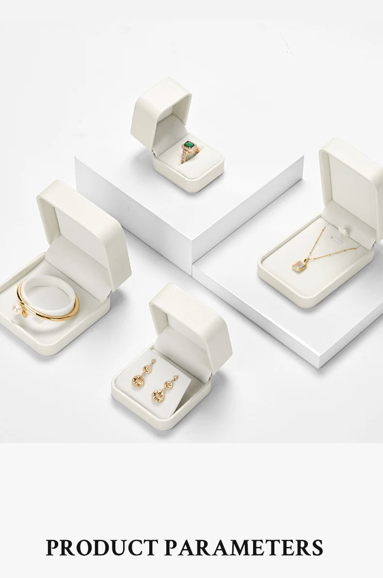 Oirlv Jewelry Box Jewelry Organizer Ring Earrings Necklace Pendant Bracelet Storage Box Packaging Box Gift Case for Wedding