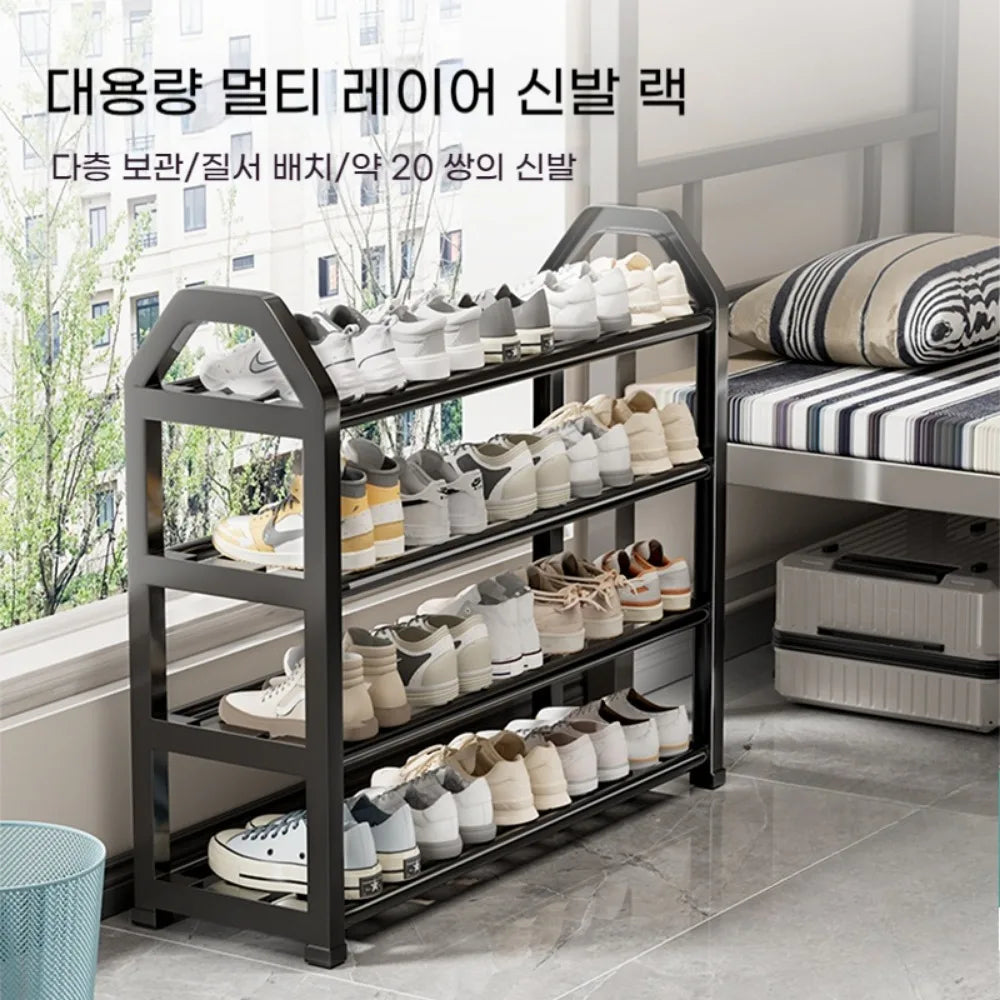 4 Layers Shoe Rack Multi-layer Assembly Creative Simple Trapezoidal Storage Doorstep Storage Shoe Cabinet Balcony Pendulum