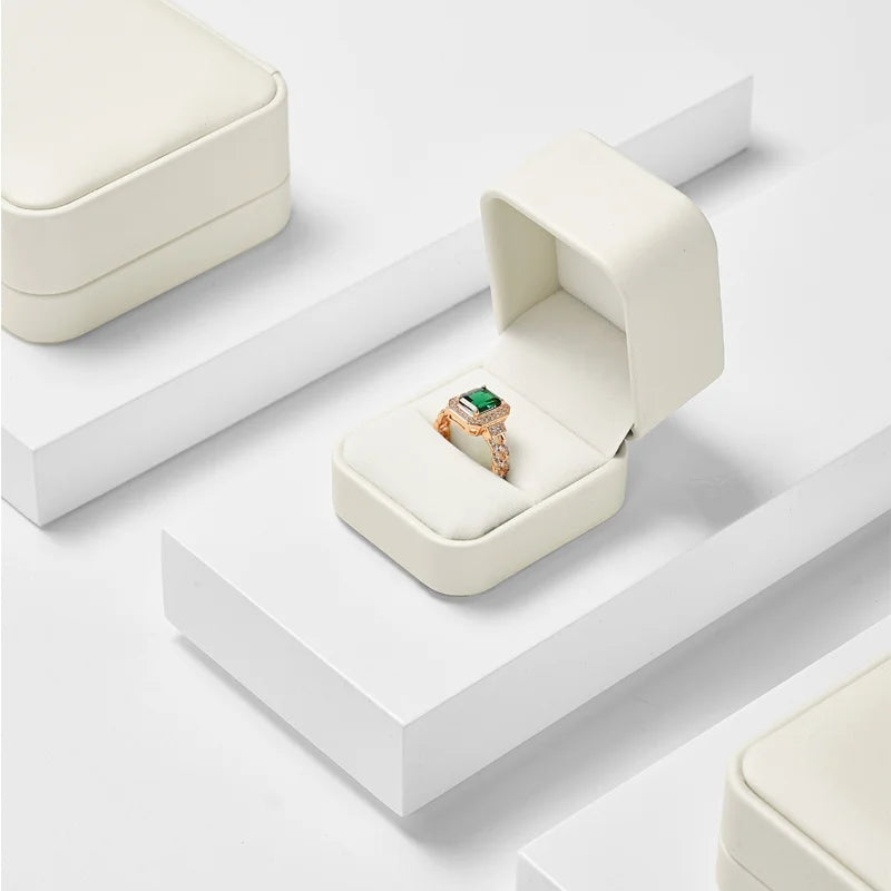 Oirlv Jewelry Box Jewelry Organizer Ring Earrings Necklace Pendant Bracelet Storage Box Packaging Box Gift Case for Wedding