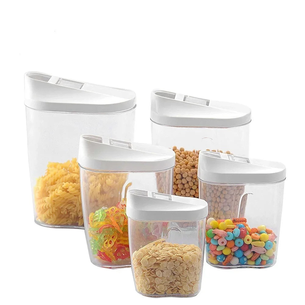 Multifunctional Storage Tanks Large Capacity Kitchen Food Storage Containers Transparent Sealed Storage Containers Combination