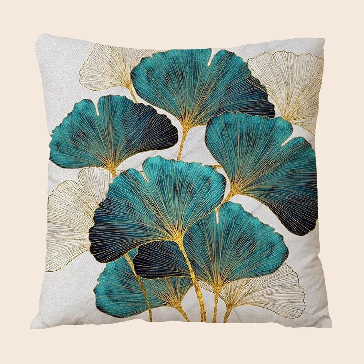1pc Ginkgo Leaves Printed Pillowcase - Soft and Cozy Plush Design ForComfortable Sleep