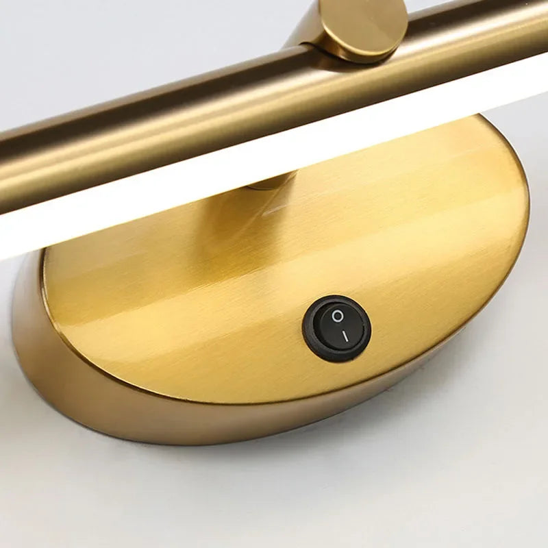 Modern LED Bathroom Wall Lamp Bathroom Hardware Wall Sconce With Touch Switch For Bedroom LED Bathroom Bath Mirror Line Lamp