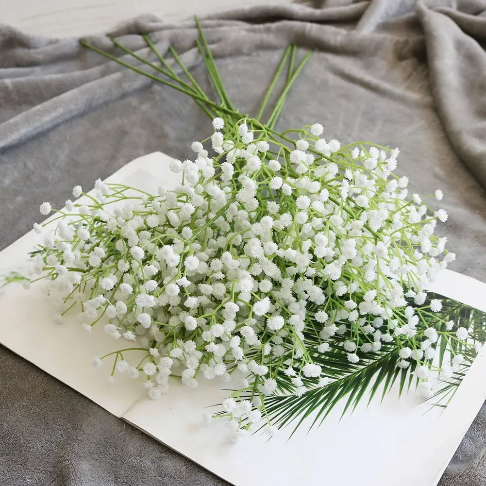 1 Bunch Artificial Fake Silk Gypsophila Flowers Wedding Bouquet Home Decoration Simulation Gypsophila Flower Home Garden decor