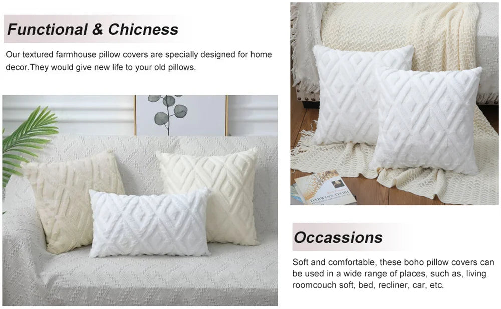 Kitinjoy Velvet Throw Pillow Cover 40x40cm Soft Solid Pillow Case Decor Square Cushion For Sofa Bedroom Home Pillowcase 45x45