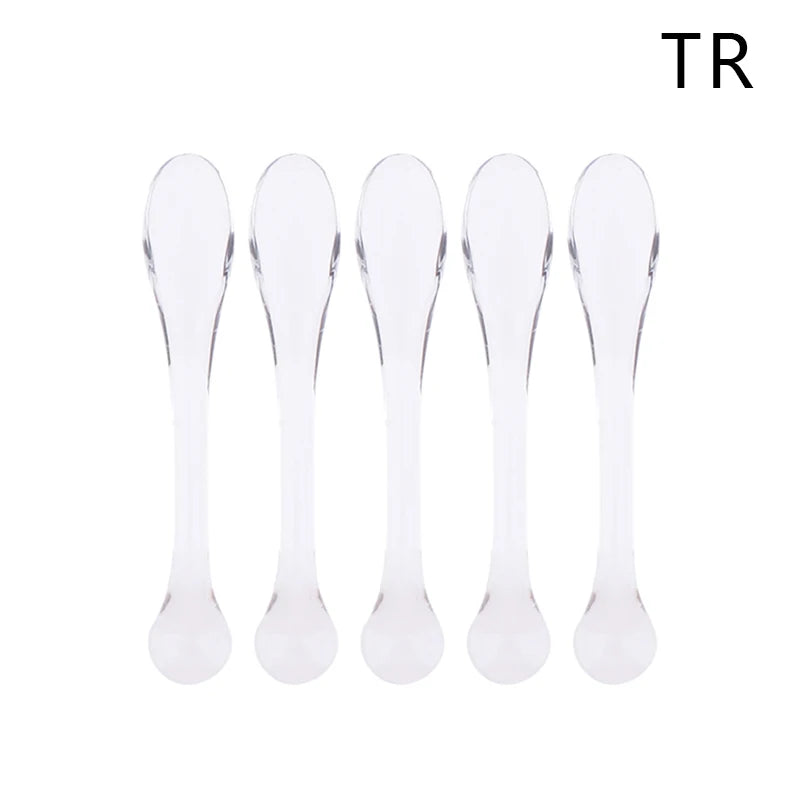 5Pcs Plastic Cosmetic Spatulas Scoop Eye Cream Applicator Anti Wrinkle Eye Massager Sticks Mask Spoon Skin Care Tools