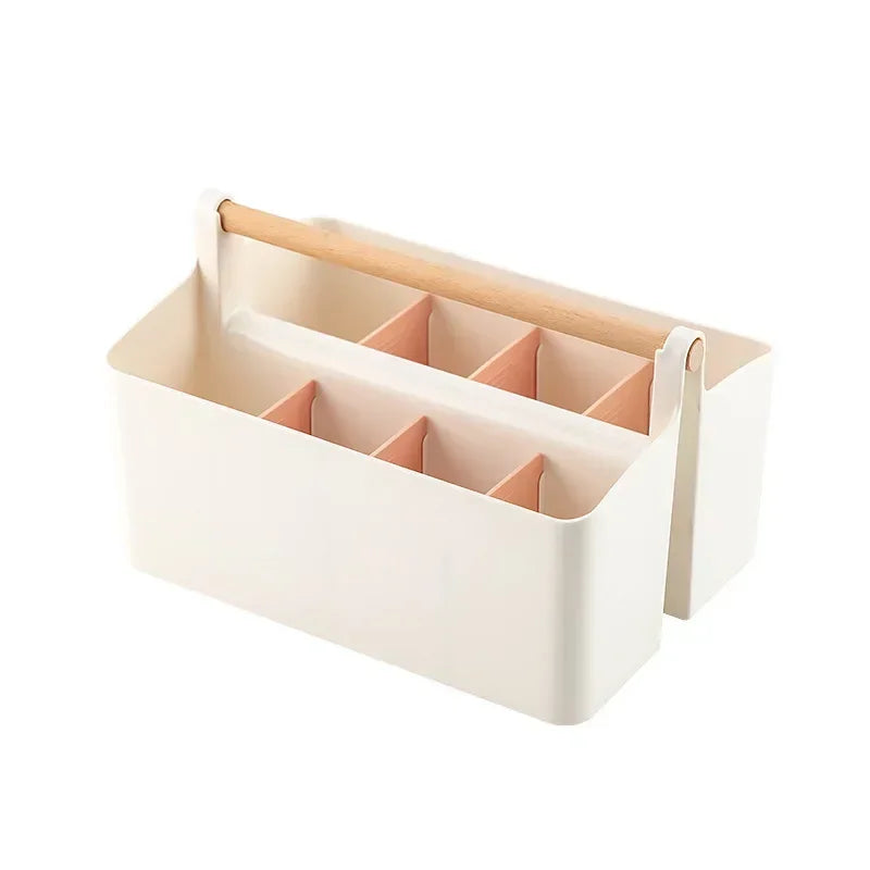 Portable Desktop Pen Holder Large Capacity Cute Marker Pen Stationery Storage Box Creative Pencil Holder Desktop Organizer
