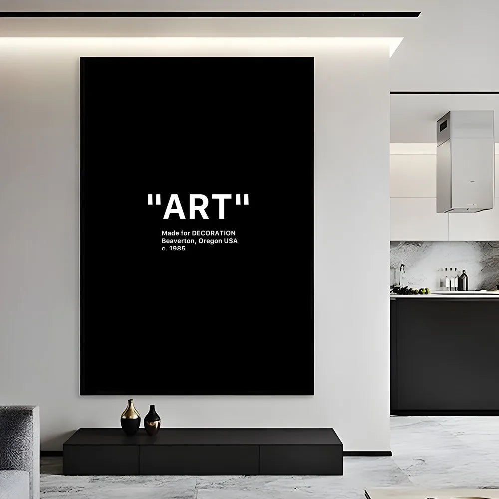 Black and White Minimalist Quotes Poster Sticky Wall Art Printing Waterproof Home Living Bed Room Bar Aesthetic Decor