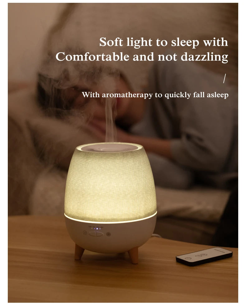 Electric Aroma Air Diffuser 300ml Aromatherapy Essential Oil Diffuser Remote Control Ultrasonic Mist Humidifier with Night Light