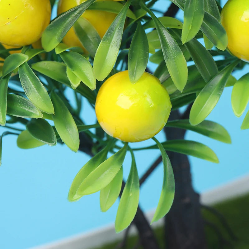 Artificial Lemon Plants Potted Fake Flower For Home Party And Garden Decoration Artificial Lemon Tree
