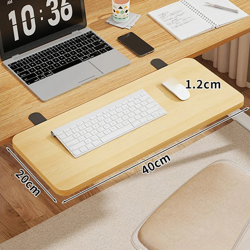 Non-punching Desktop Extending Board Foldable Office Computer Working Extension Table Lengthening Desk For Keyboard Mouse