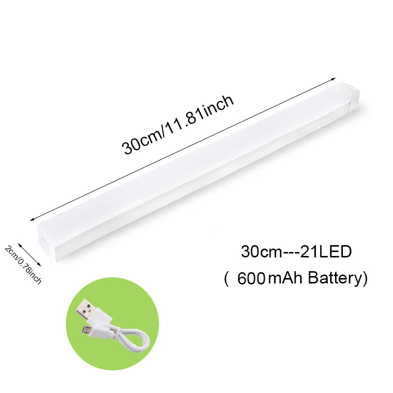 Motion Sensor Light Wireless LED Night Light USB Rechargeable Night Lamp For Kitchen Cabinet Wardrobe Lamp Staircase Backlight
