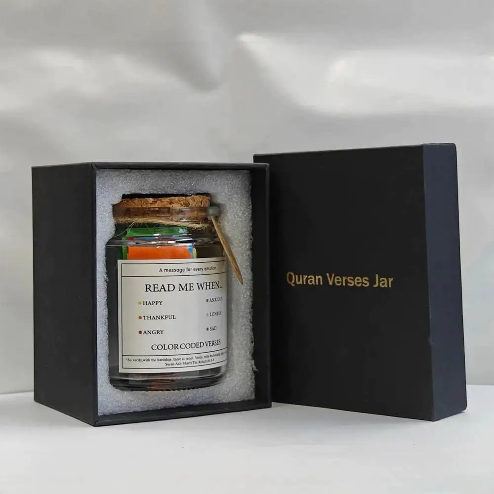 Quran Verse Jar Expresses Emotions And Feelings Glass Prayer Jar With Colored Quran Verses Muslim Prayer Jar Gifts Box