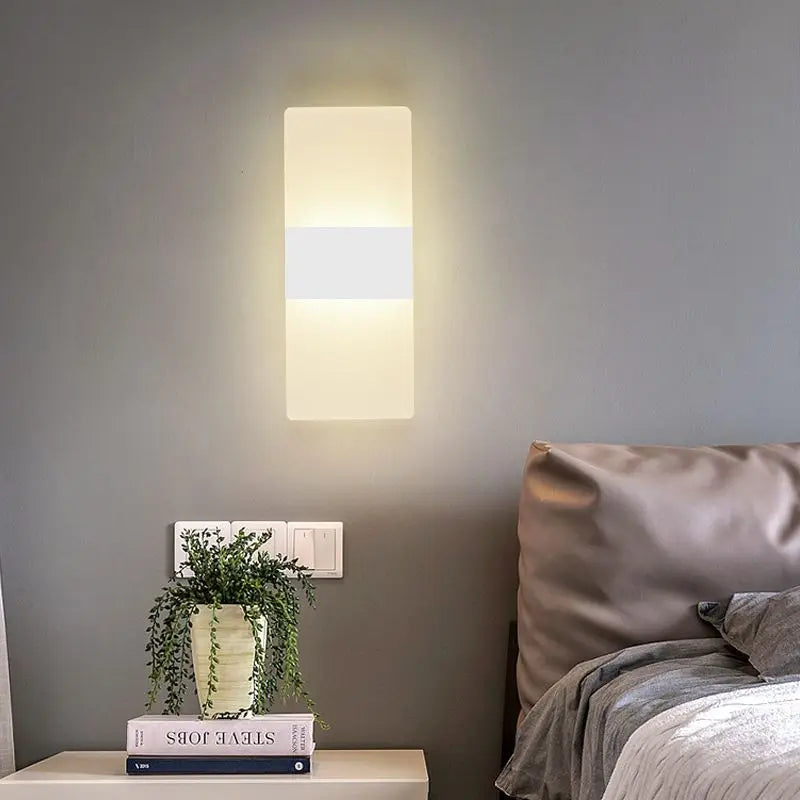 Living Room Wall Lamp Acrylic LED Modern Simple Hotel Bedroom Background Corridor Staircase Entrance Light Luxury Bedside