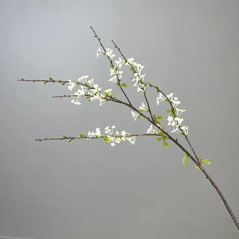 90CM Artificial Green Plant Home Dining Table Decoration Flower Branch Arrangement Accessories Snow Willow Branches