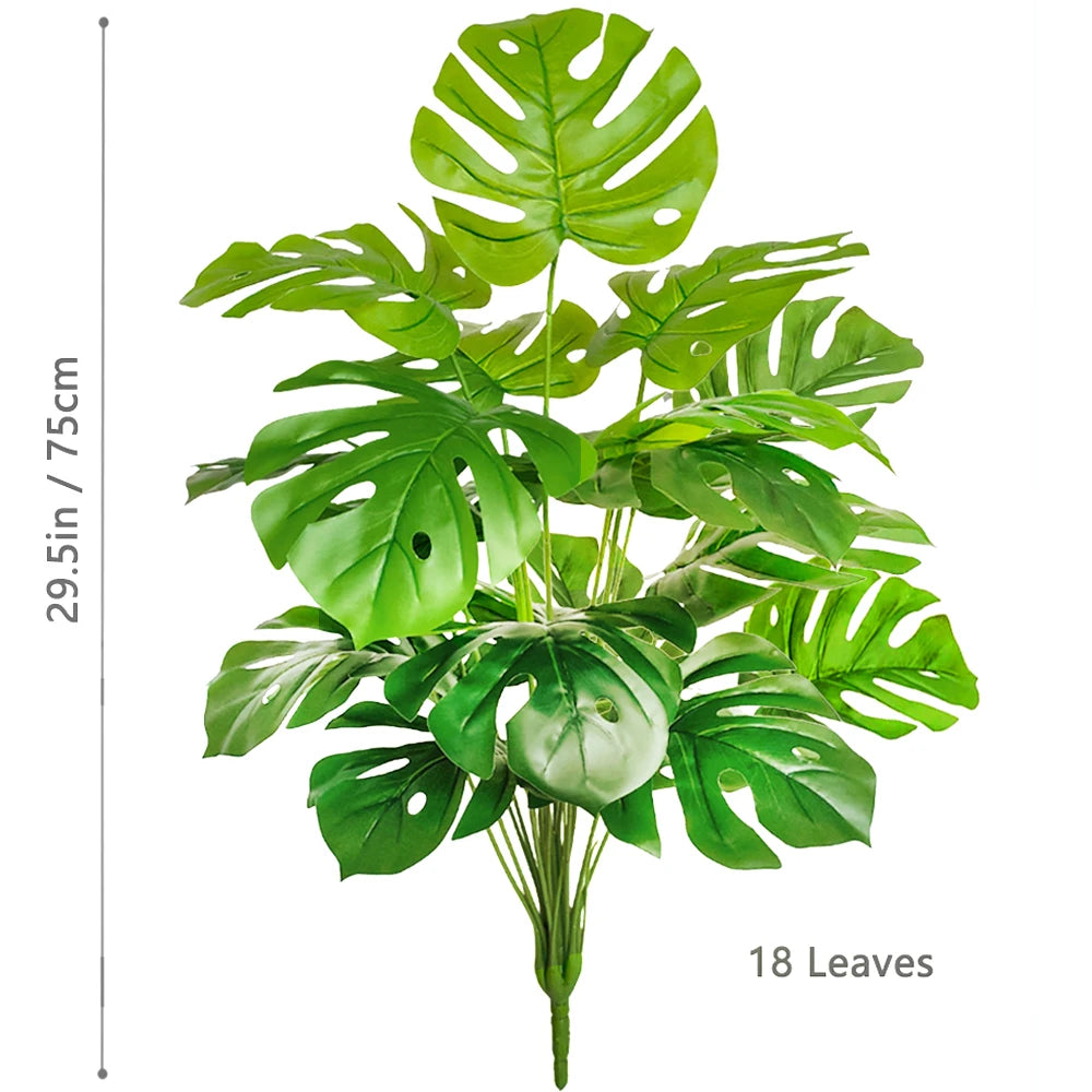 59-103cm/40.5in Artificial Monstera plastic fake plant pot ornamental festival suitable for home office decoration