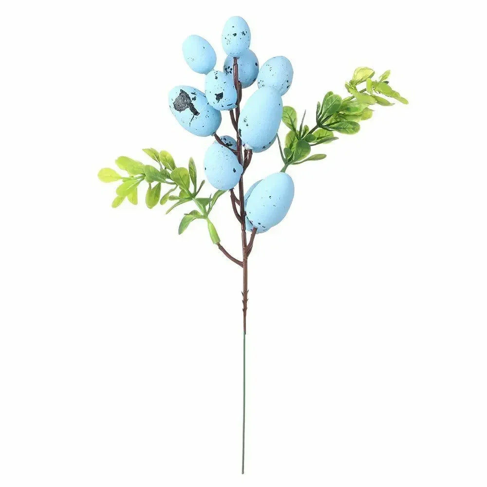 Easter Egg Tree Branch Fake Plant Happy Easter Decor Party Home Vase Decor Diy Flower Arrangement Decorative Accessories