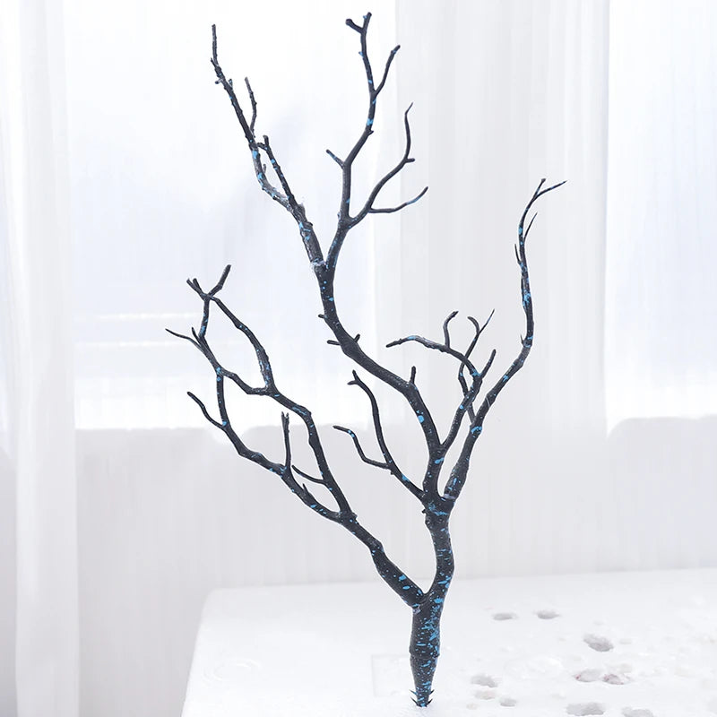 Plastic Artificial Dried Antlers Tree Branches Plant Twigs Dark Witch DIY Headband Accessories Wedding Party Xmas Decoration