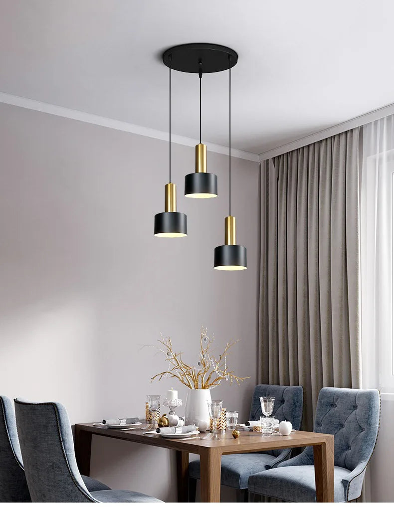 Lighting for Living Room Home Decor Nordic Simple Restaurant Three Chandeliers Luxury Modern Bedroom Bedside Long Table Bar Lamp
