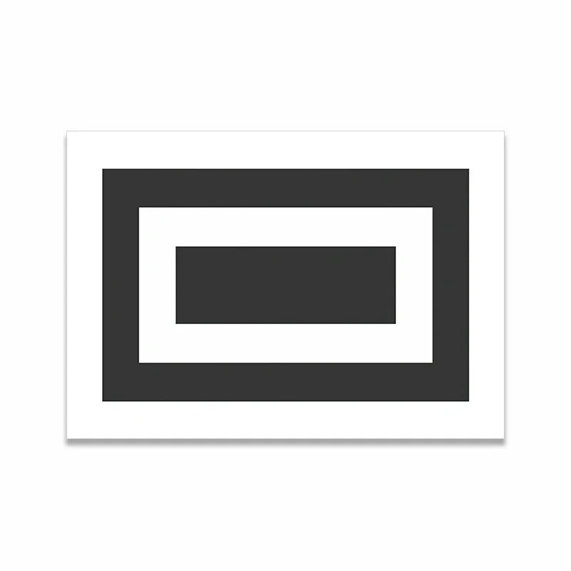 Scandinavian Minimalist Wall Art Modern Black and White Abstract Oil Painting Poster Print Home Bedroom Living Room Decoration