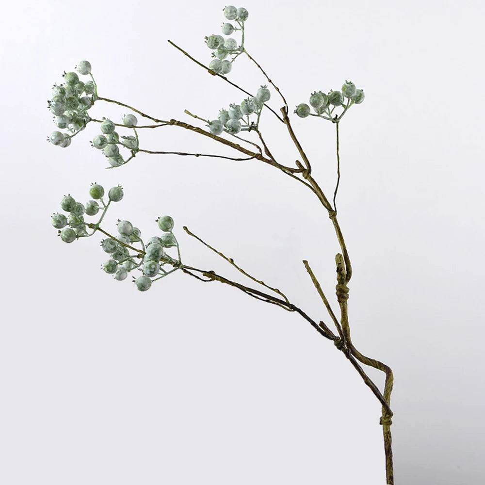 1 Branch Simulate Tree Fruit Flower Plant Branch Arrangement DIY Home Decoration