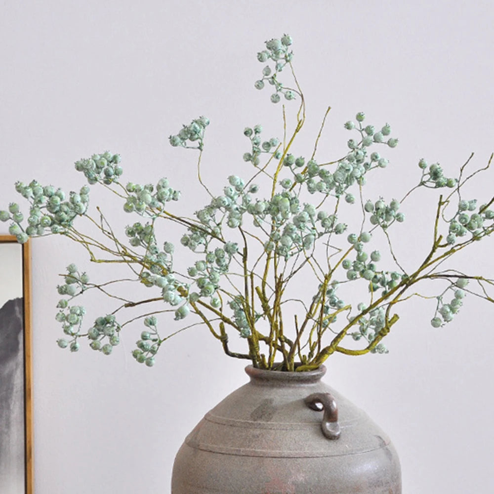 1 Branch Simulate Tree Fruit Flower Plant Branch Arrangement DIY Home Decoration