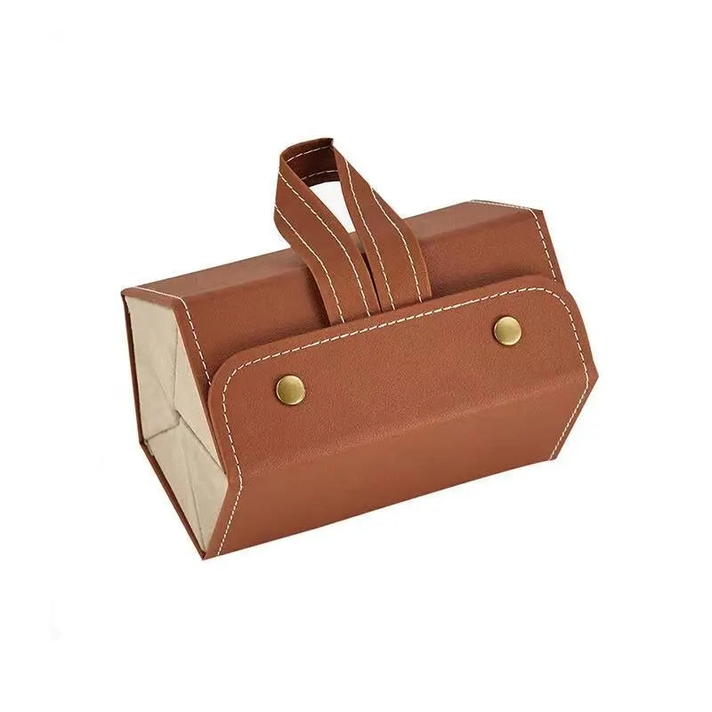 Multifunctional Glasses Storage Box Multi Grid Jewelry Gift Box Small Grain PU Leather High-end Quality Handmade Glasses Box