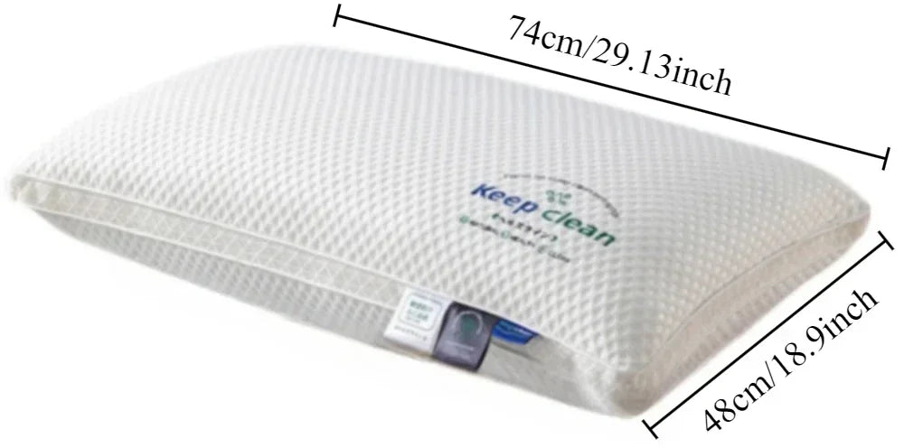 Breathable Knitted Cotton Pillow for Adults Hotel Home Use Non Collapsing Hypoallergenic White Rectangular Durable Pillow Core