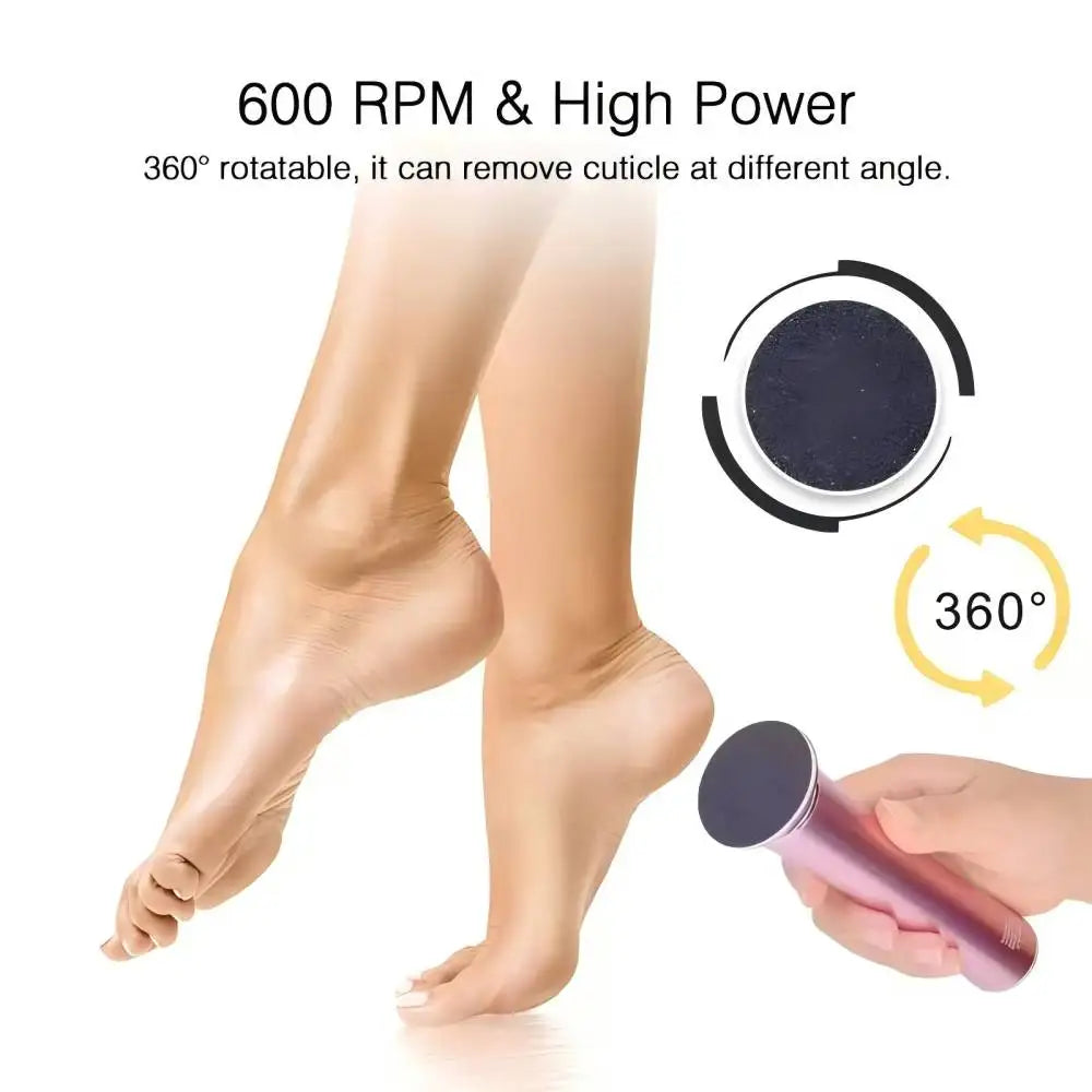 Callus remover Rechargeable Portable Electric Foot File Pedicure Set Foot exfoliation tool The ideal gift for foot care