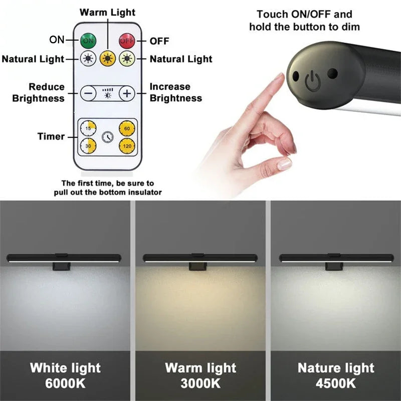Magnetic Bathroom Mirror Led Night Light Control Adjustable Front Light Three Color Indoor Wall Lamp Cabinet Small Night Lights