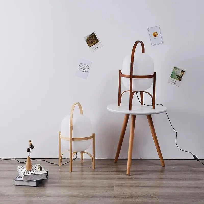 Modern Simple Wood Floor Lamp for Living Room Bedroom Study Indoor Lighting Decoration Standing Lamp