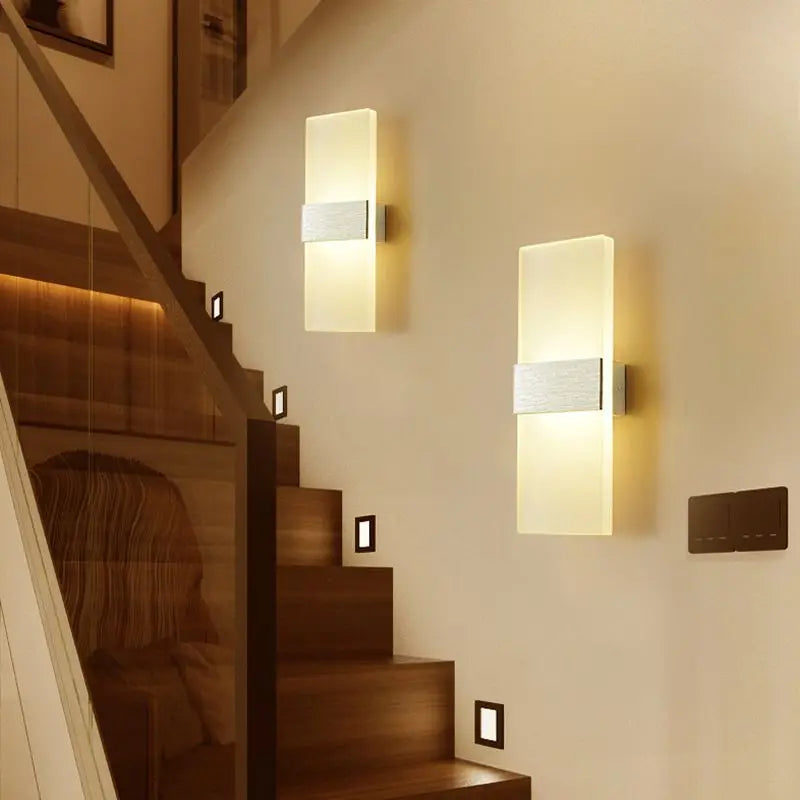 Living Room Wall Lamp Acrylic LED Modern Simple Hotel Bedroom Background Corridor Staircase Entrance Light Luxury Bedside