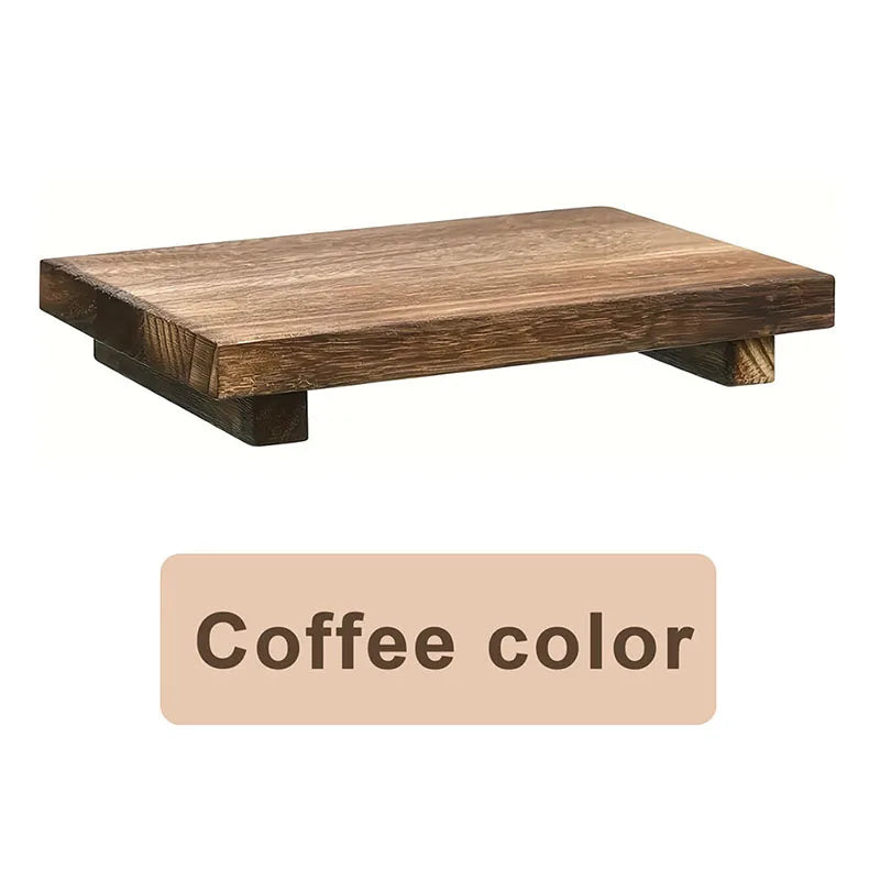 Retro Wooden Bathroom Tray Vanity Hands Soap Scented Candle Storage Holder Kitchen Seasoning Tray Home Decoration For Lr Bth etc