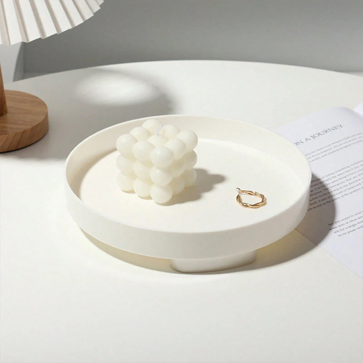 1pc-Desktop Wooden Tray Entryway Key Ornament Bathroom Cosmetic Storage Simple Living Room Tabletop Decoration Gadgets