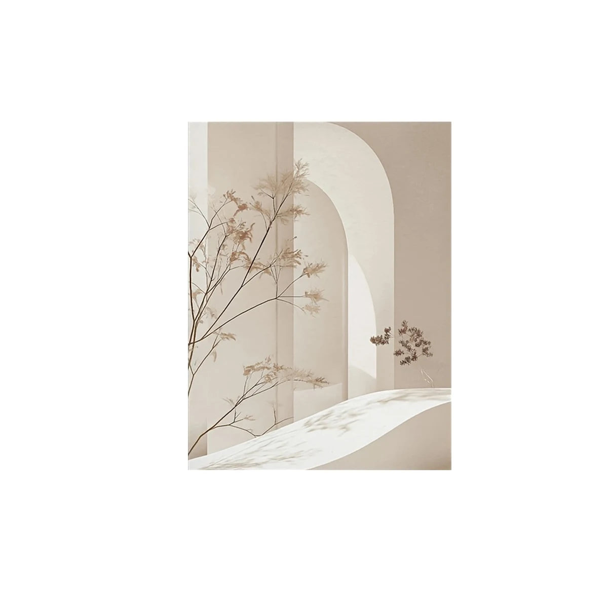 Minimalist Arch Landscape Canvas Print Bohemian Art Wall Art Poster for Modern Living Room Bedroom Bathroom Home Decor