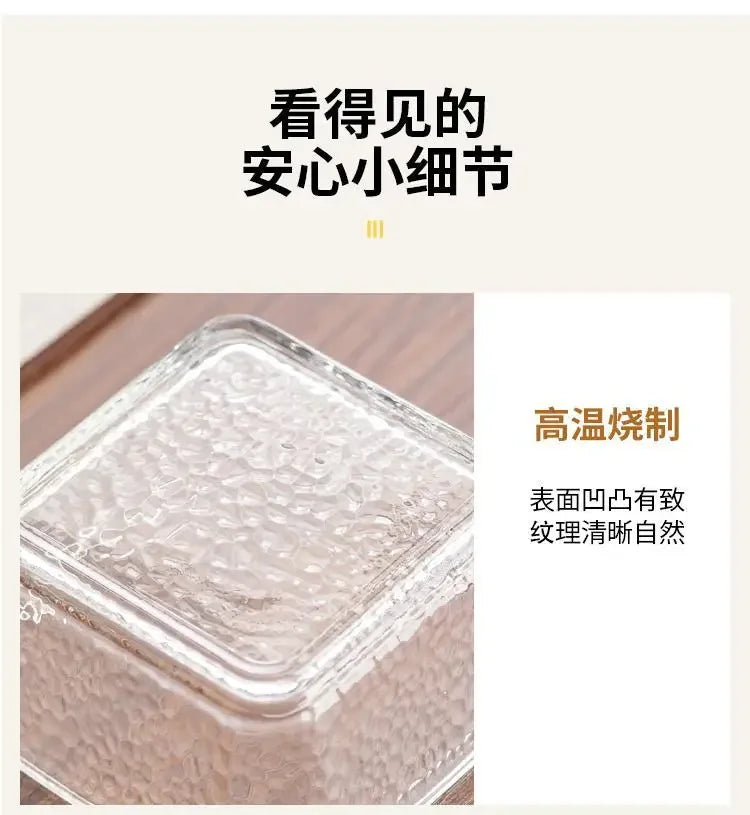 Walnut Fruit Tray Snack Tray Household Divided Dry Fruit Inventory Candy Glass Bowl Fruit Tray Water Fruit Plate
