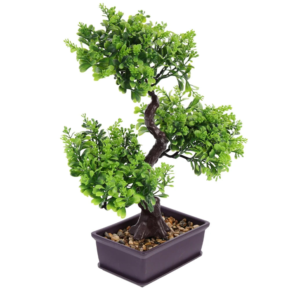 Fake Potted Plants Fake Greenery Plant Artificial Potted Flowers Faux Plants Tree Simulation Guest Garden Table Decor