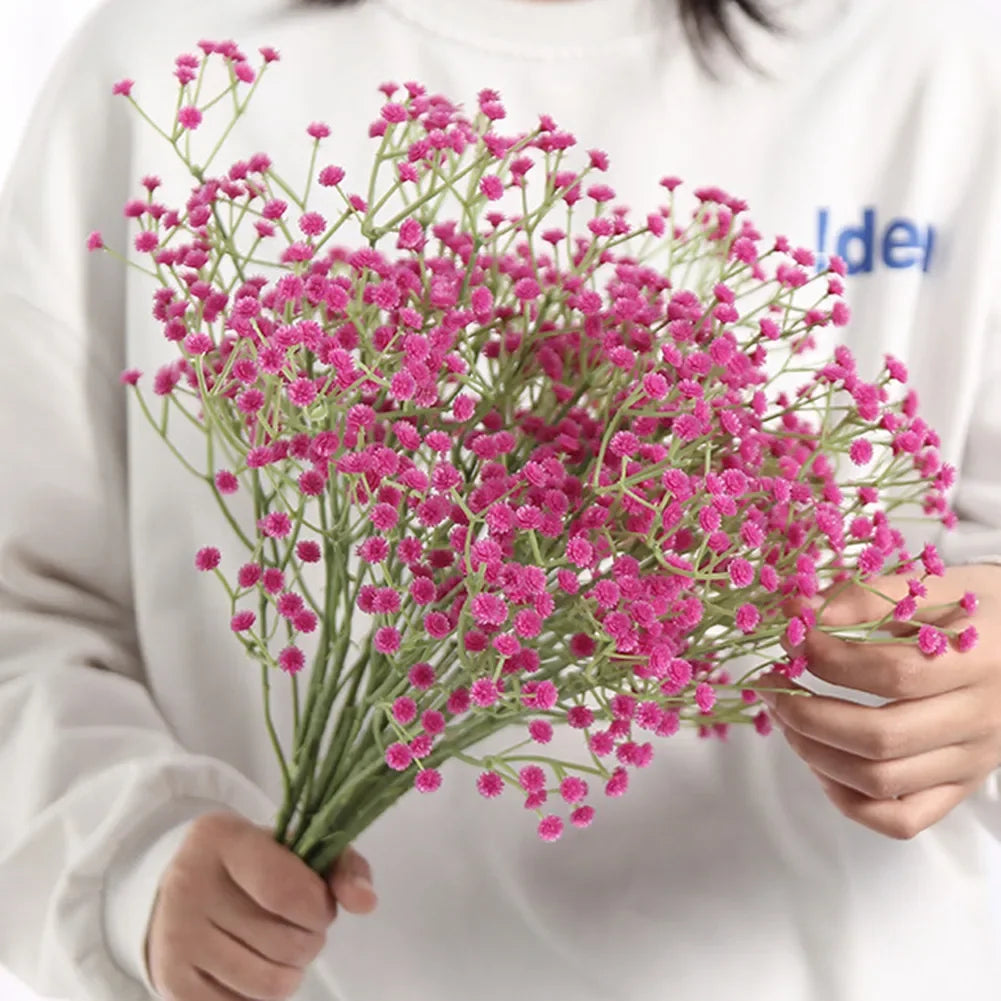 1 Bunch Artificial Fake Silk Gypsophila Flowers Wedding Bouquet Home Decoration Simulation Gypsophila Flower Home Garden decor