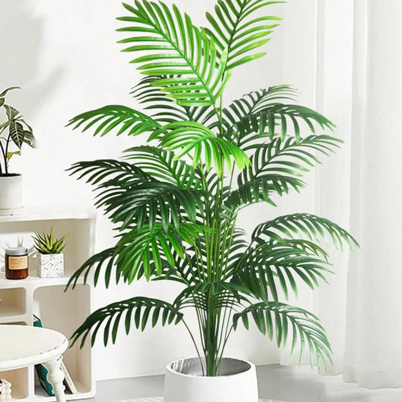 Large Artificial Plants Scattered Tail Palm Tree Plant Banana Leaves Home Garden Decoration Accessories Fake Plant Bonsai Tree