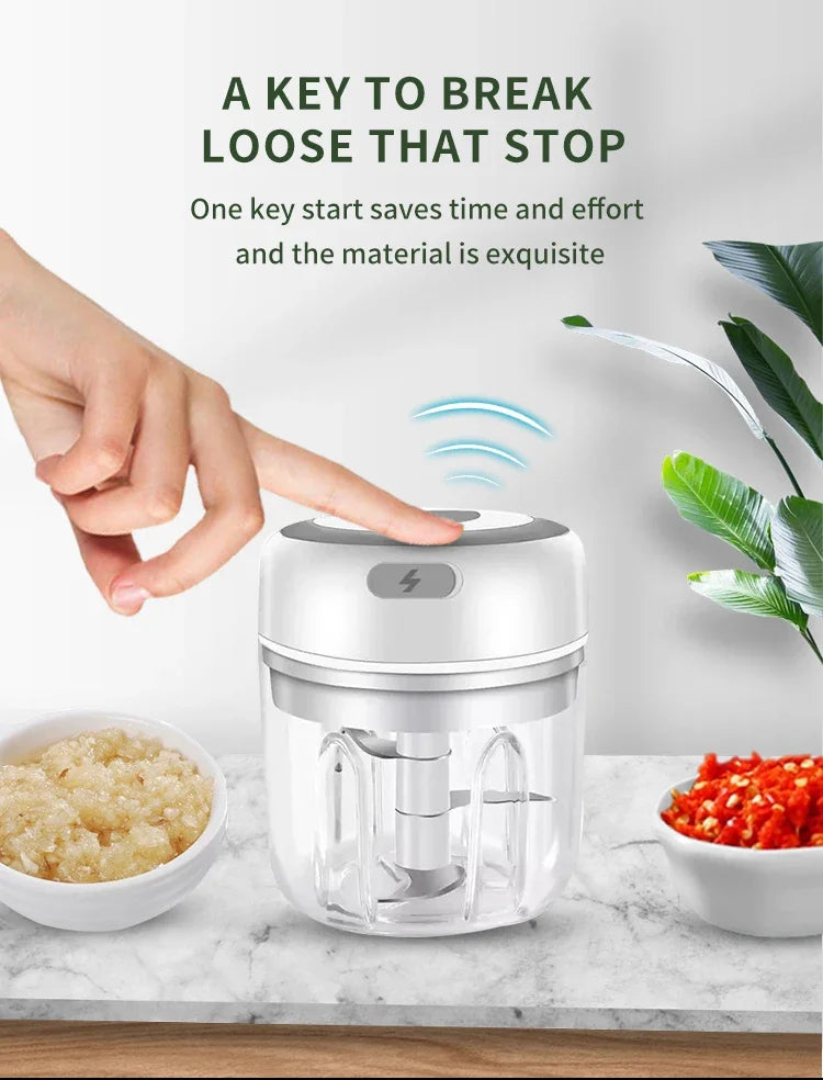 Multifunctional Cooking Machine Automatic Household Meat Grinder Baby Supplementary Food Stirring Minced Garlic 