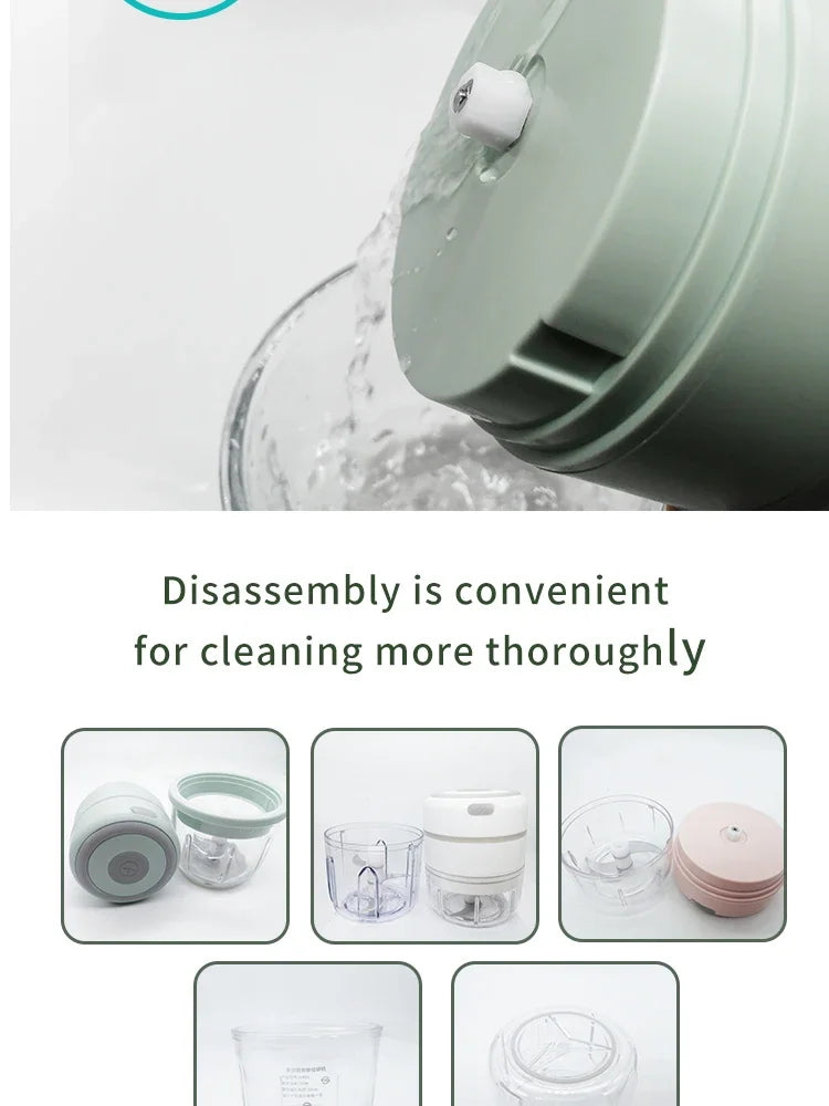 Multifunctional Cooking Machine Automatic Household Meat Grinder Baby Supplementary Food Stirring Minced Garlic 