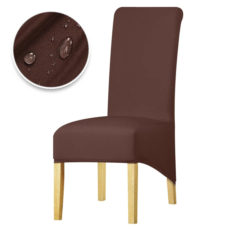 Real Waterproof Fabric Chair Cover Stretch Seat Chair Covers Ventilate Bar Chair Slipcover Universal Size Chair Cover For Room