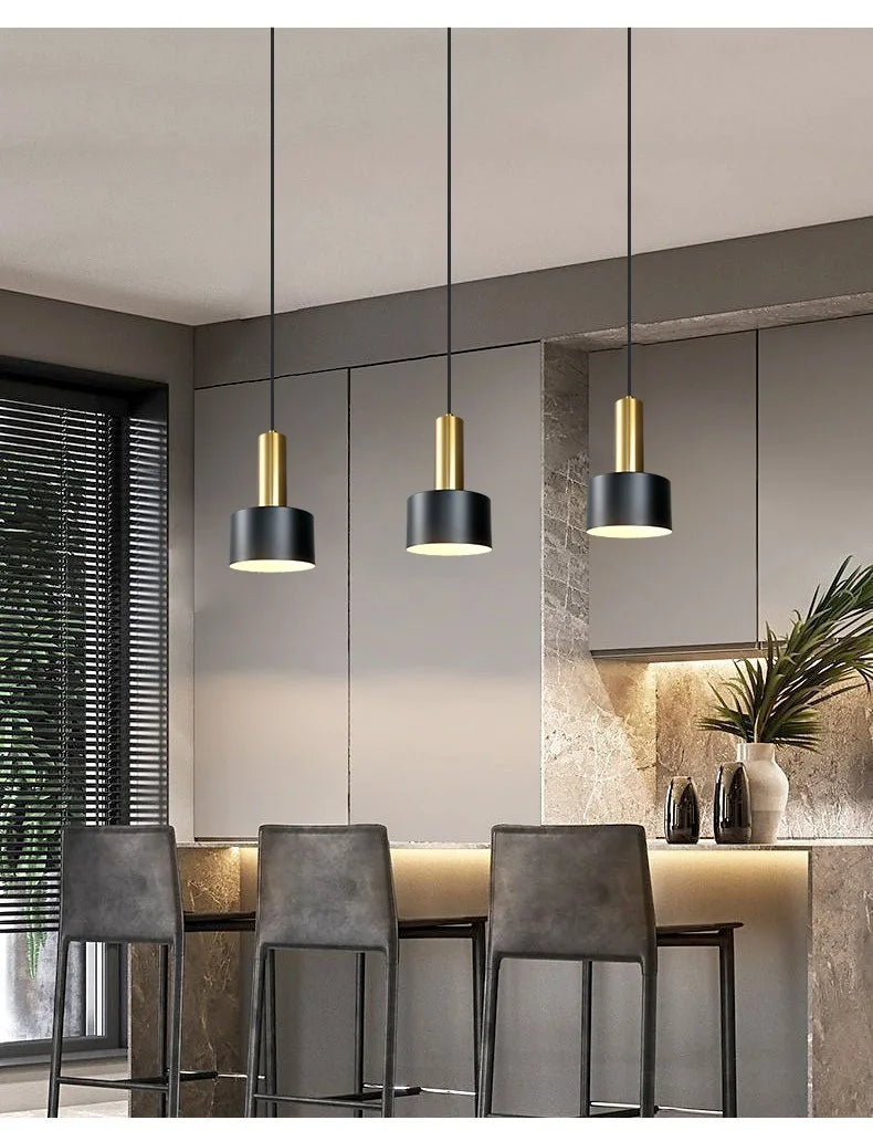 Lighting for Living Room Home Decor Nordic Simple Restaurant Three Chandeliers Luxury Modern Bedroom Bedside Long Table Bar Lamp