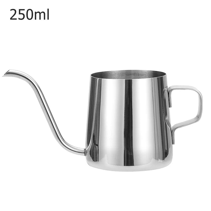 Long Narrow Spout Coffee Pot 12 Oz Small Fine Stainless Pour Over Drip Coffee Pot 8.5 OZ Gooseneck Tea Kettle Black