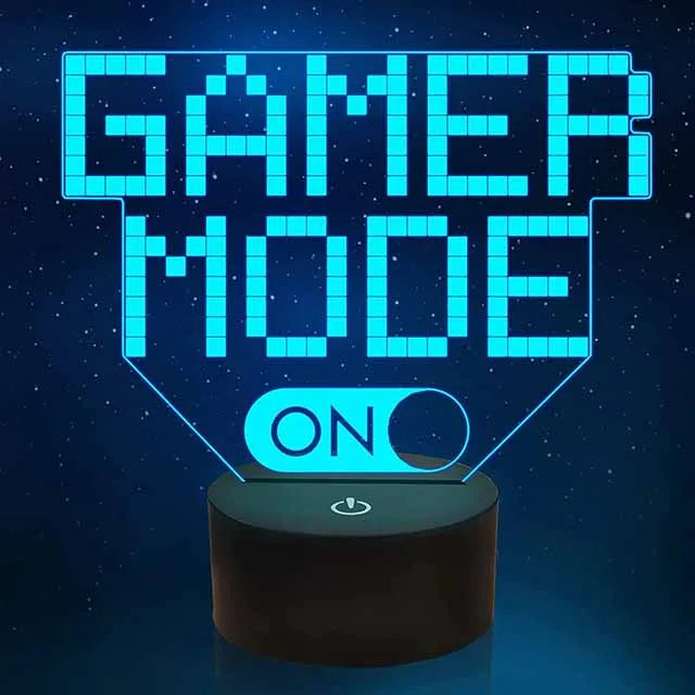 For Playstation Logo 3D Night Lamp Gaming Room Desk Setup Lighting Decor on the table Game Sensor Light for Kids Bedside Gift