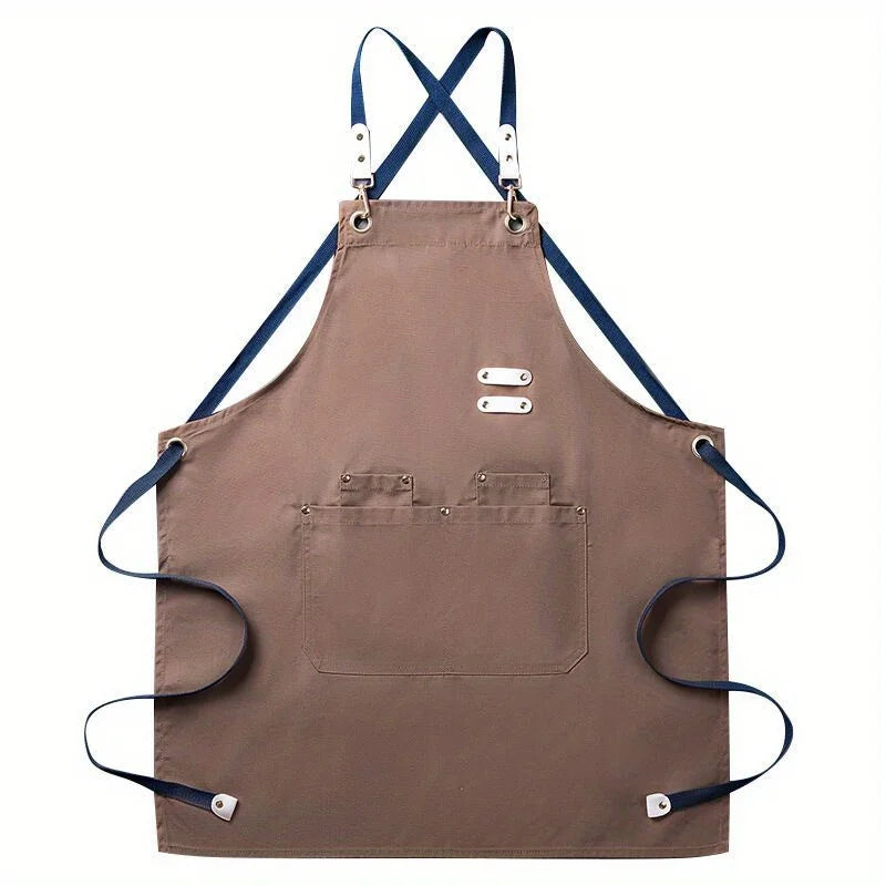 Aprons for Men Women with Pockets Cotton Enrich Durable Large Waterproof For Kitchen, Workshop, BBQ, Chef Apron