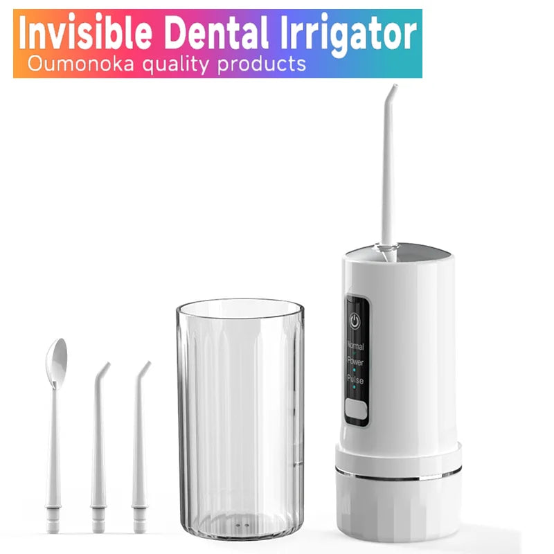 Portable Innovative Electric Dental Irrigator Water Flosser High Pressure Water Thread Ultrasonic Cleaner Teeth Cleaning Tools
