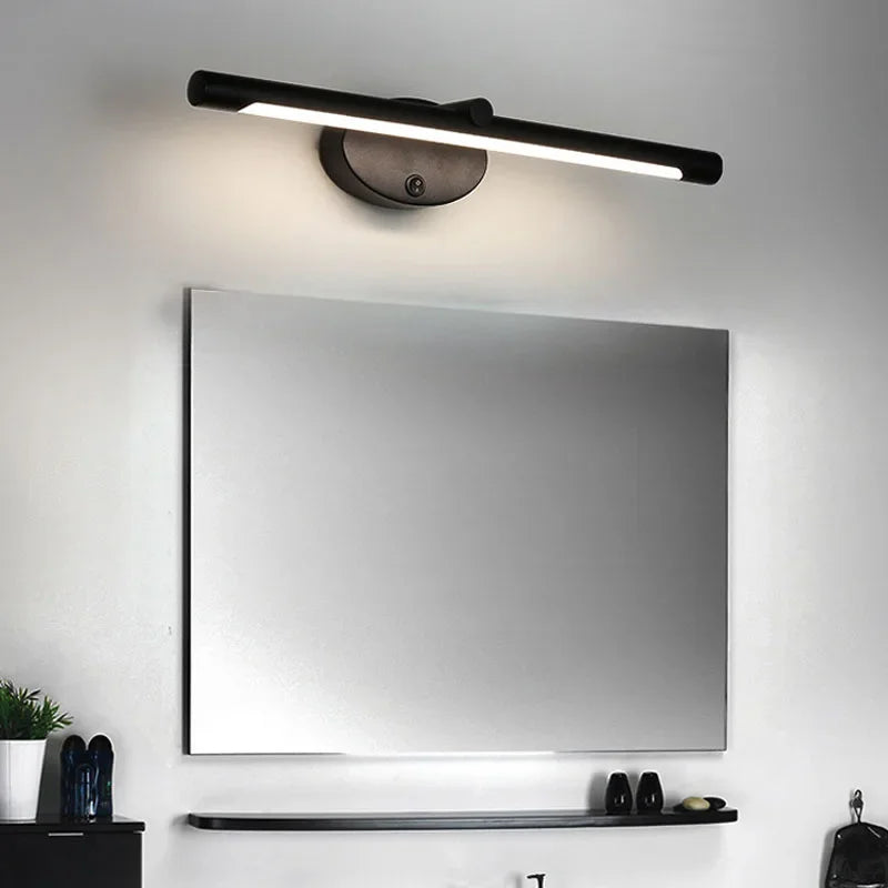 Modern LED Bathroom Wall Lamp Bathroom Hardware Wall Sconce With Touch Switch For Bedroom LED Bathroom Bath Mirror Line Lamp