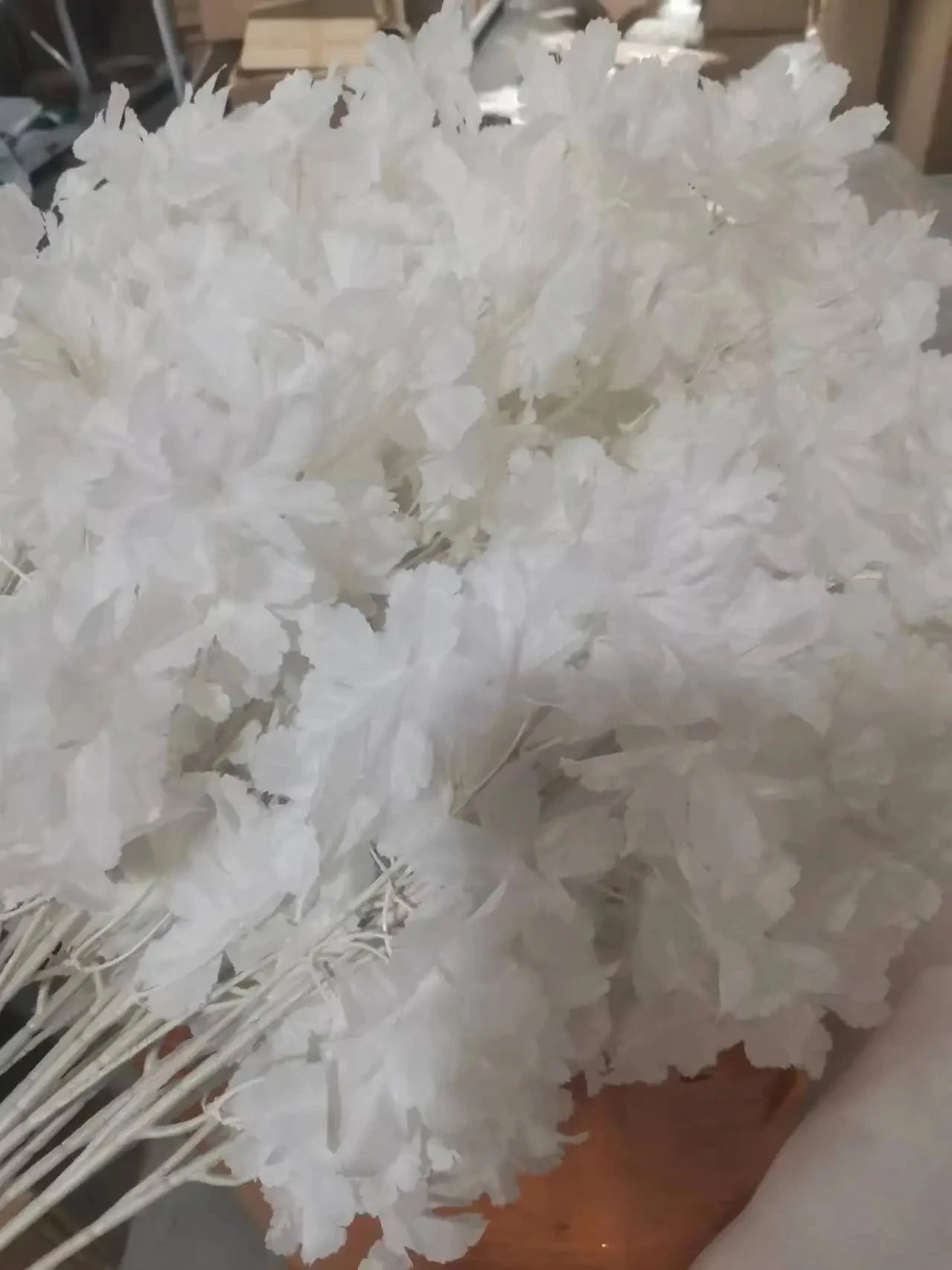 10pcs white branch snow Gypsophila Artificial plants cherry blossom wedding arch decoration artificial flower